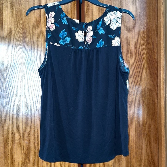 Merona Floral Sleeveless Top Size XL - Picture 4 of 4
